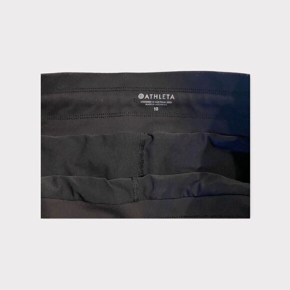 Athleta Black Mini Tennis Style Skirt With Under Shorts and Pockets - Picture 5 of 5